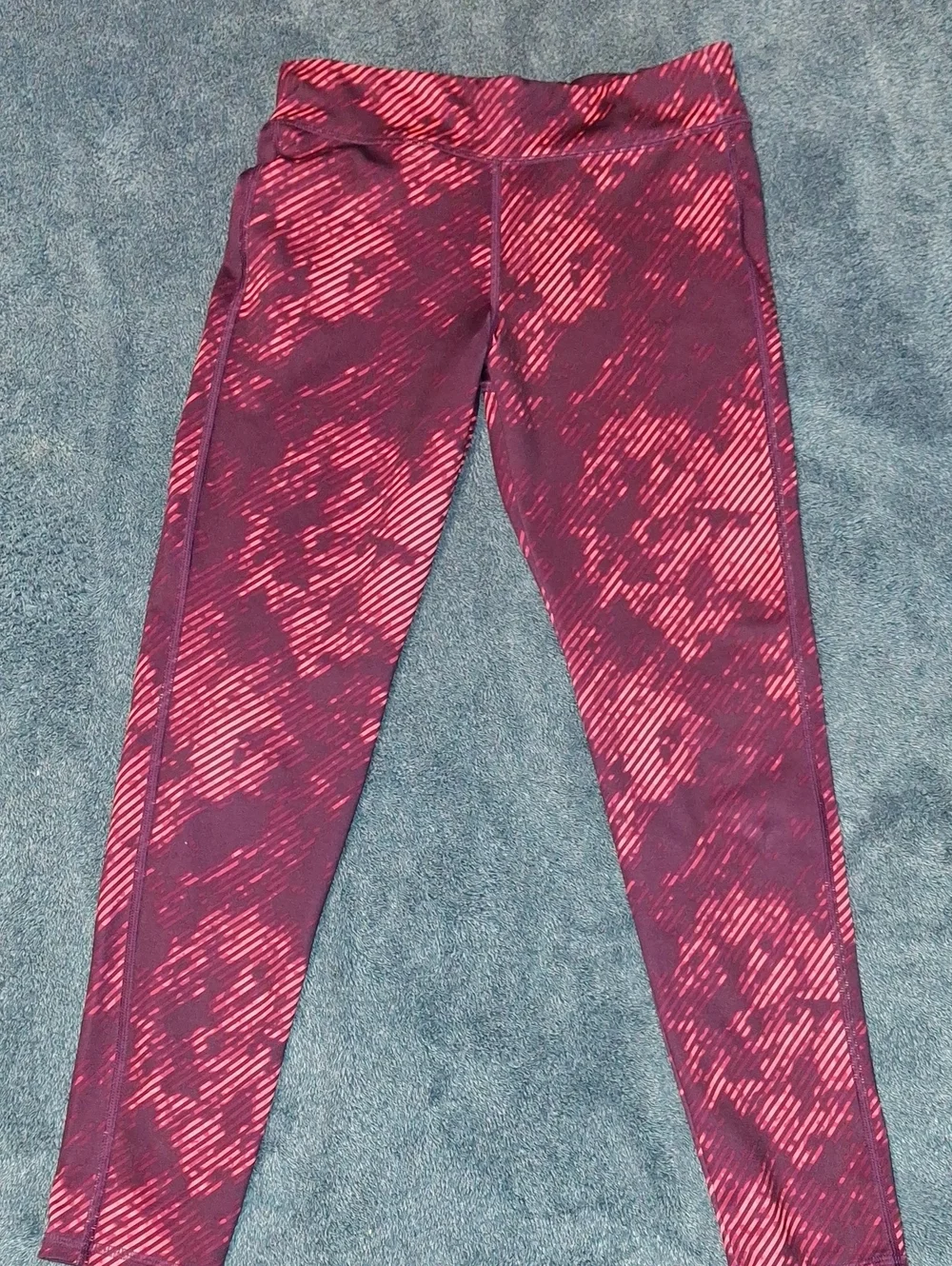 Old Navy Pink & Purple Patterned Active Leggings